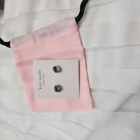 kate spade Jewelry - Kate Spade New York Treasure Trove Blue, Earring Studs, Cubic Zirconia,